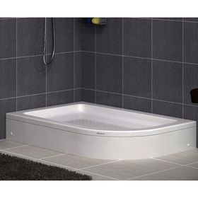 Shower Oval Asimetrik Panelli 80x110 cm Duş Teknesi