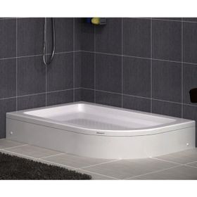 Shower Oval Asimetrik Panelli 90x120 cm Duş Teknesi