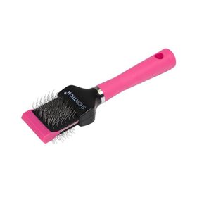 Showtech Flex Groom Pembe Esnek Pedli Yumuşak Pinli Çift Taraflı Fırça