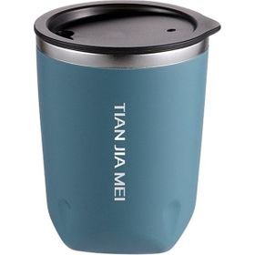 Shun 300 ml Paslanmaz Çelik Kahve Fincanı Sızdırmaz Termos Seyahat Süt Çay Su Şişesi Bardak Şarap Yurt Dışından 0,30 lt Mavi Termos