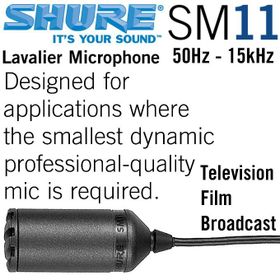 Shure SM11-CN Dinamik Yaka Mikrofon
