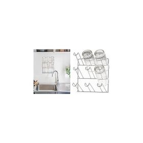 Sia Duvar Monte 19x12x24 cm Bardak Düzenleyici Askı ve Kurutmalık Bulaşıklık