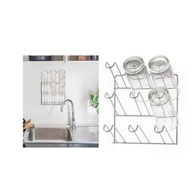 Sia Duvar Monte 19x12x24 cm Bardak Düzenleyici Askı ve Kurutmalık Bulaşıklık