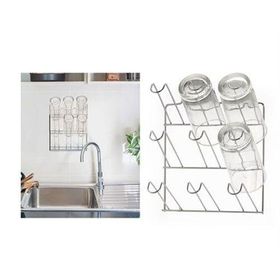 Sia Duvar Monte 19x12x24 cm Bardak Düzenleyici Askı ve Kurutmalık Bulaşıklık