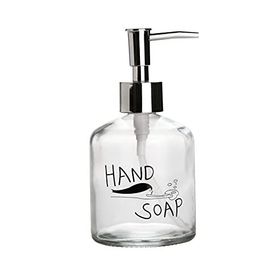Sia El Sabunu Yazılı 300 ml 7,6x15,5 cm Cam Sıvı Sabunluk