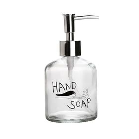 Sia El Sabunu Yazılı 300 ml 7,6x15,5 cm Cam Sıvı Sabunluk