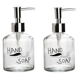 Sia El Sabunu Yazılı 300 ml 7,6x15,5 cm Cam Sıvı Sabunluk