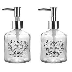 Sia Kalpli Model 300 ml 7,6x15,5 cm Cam Sıvı Sabunluk