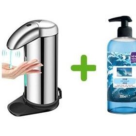 Sıa Sensörlü Fotoselli 14x10x22 cm Sıvı Sabunluk + 400 ml Sıvı Sabun