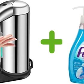 Sıa Sensörlü Fotoselli 14x10x22 cm Sıvı Sabunluk + 400 ml Sıvı Sabun