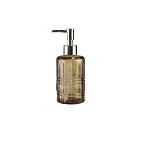 Sia Yıldız Desenli Kahverengi 300 ml 6,8x17,6 cm Cam Sıvı Sabunluk