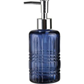 Sia Yıldız Desenli Mavi 300 ml 6,8x17,6 cm Cam Sıvı Sabunluk
