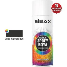 Sibax RAL7016 Antrasit Gri 400 ML Sprey Boya
