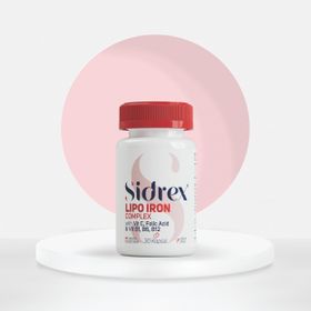 Sidrex Lipo Iron Complex Demir 30 Kapsül