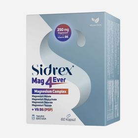 Sidrex Mag4Ever Magnezyum Vitamin B6 60 Kapsül