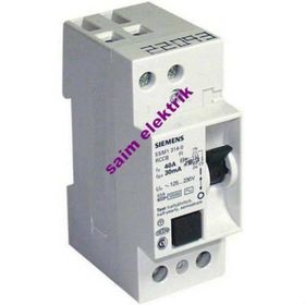 Siemens 25A 30mA 230V 1Faz Nötr Kaçak Akım Rölesi
