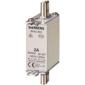 Siemens 3NA3802 2A 21 mm Steatit Seramik Gövdeli NH Bıçaklı Sigorta Buşon