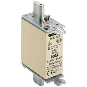 Siemens 3NA3830 Steatit Gövdeli NH-Bıçaklı 100A Sigorta