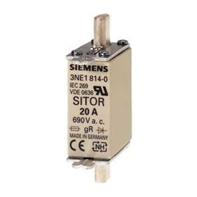 Siemens 3NE1820-0 80A 21 mm Bıçaklı Tip Sitor Hızlı Sigorta Buşon