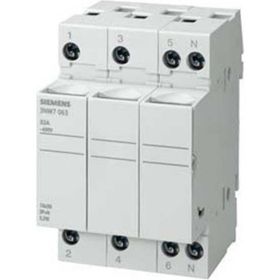 Siemens 3NW7333 20A 8x32 mm 3 Kutuplu Silindirik Kartuş Sigorta Yuvası