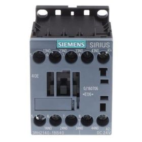 Siemens 3RH2140-1AB00 4NO 24VAC S00 Boy Yardımcı Kontaktör