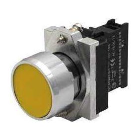 Siemens 3SB6110-0AB30-1BA0 1NO Sarı Komp Yaylı Buton