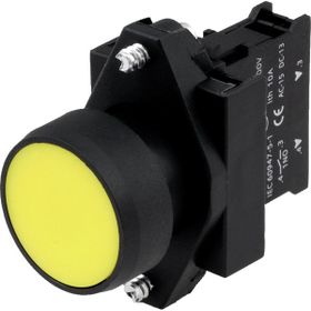 Siemens 3SB6110-0AB30-1BA0 1NO Sarı Komp Yaylı Buton