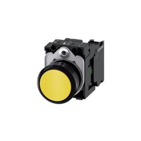 Siemens 3SB6110-0AB30-1BA0 1NO Sarı Komp Yaylı Buton