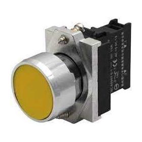 Siemens 3SB6110-0AB30-1BA0 1NO Sarı Komp Yaylı Buton