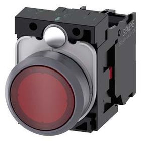 Siemens 3SB6116-0DB30-1BA0 1NO 230V AC Sarı Komp Led Buton