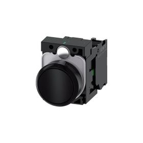 Siemens 3SU1100-0AB10-1BA0 1 No Komple Yay Dönüşlü Plastik Siyah Buton