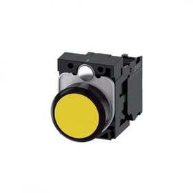 Siemens 3SU1100-0AB30-1BA0 Sarı No:1 Komple Yaylı Buton