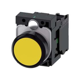 Siemens 3SU1100-0AB30-1BA0 Sarı No:1 Komple Yaylı Buton
