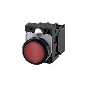 Siemens 3SU1102-0AB20-1CA0 24 AC/DC 1NC Kırmızı Komple Işıklı Yay Dönüşlü Led Buton
