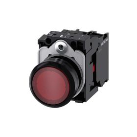 Siemens 3SU1102-0AB20-1CA0 24 AC/DC 1NC Kırmızı Komple Işıklı Yay Dönüşlü Led Buton
