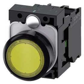 Siemens 3SU1102-0AB30-1BA0 Komple Işıklı Yay Dönüşlü Ac/Dc Sarı Buton