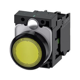 Siemens 3SU1102-0AB30-1BA0 Komple Işıklı Yay Dönüşlü Ac/Dc Sarı Buton