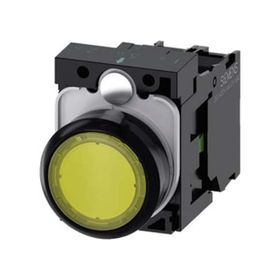 Siemens 3SU1102-0AB30-1BA0 Komple Işıklı Yay Dönüşlü Ac/Dc Sarı Buton