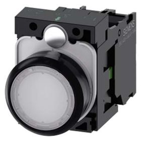 Siemens 3SU1102-0AB60-1BA0 Komple Işıklı Yay Dönüşlü Ac/Dc Beyaz Buton