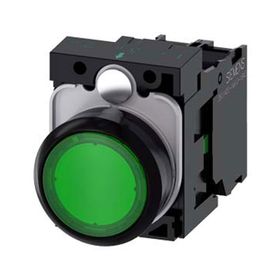 Siemens 3SU1106-0AB40-1BA0 Yeşil Işıklı Yaylı Buton