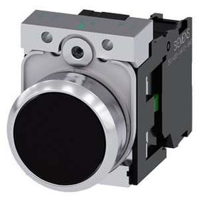 Siemens 3SU1150-0AB10-1BA0 Metal Yay Dönüşlü Siyah Buton