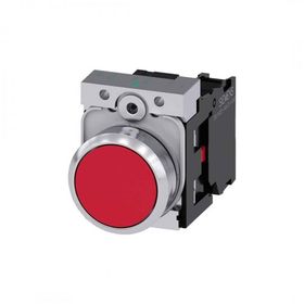 Siemens 3SU1150-0AB20-1CA0 1NC Komple Yay Dönüşlü Metal Kırmızı Buton