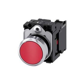 Siemens 3SU1150-0AB20-1CA0 1NC Komple Yay Dönüşlü Metal Kırmızı Buton