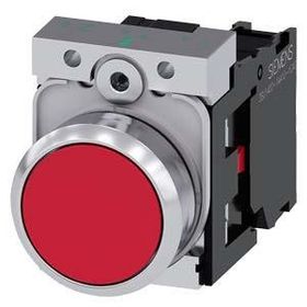 Siemens 3SU1150-0AB20-1CA0 1NC Komple Yay Dönüşlü Metal Kırmızı Buton