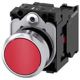 Siemens 3SU1150-0AB20-1CA0 1NC Komple Yay Dönüşlü Metal Kırmızı Buton