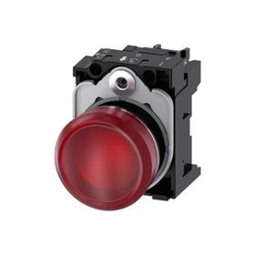 Siemens 3SU1156-6AA20-1AA0 230AC Metal Komple Ledli Kırmızı Sinyal Lambası