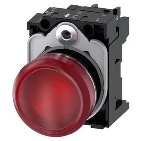 Siemens 3SU1156-6AA20-1AA0 230AC Metal Komple Ledli Kırmızı Sinyal Lambası