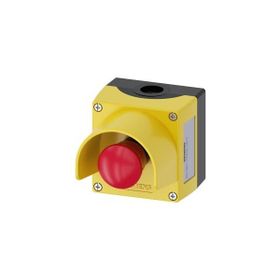 Siemens 3SU1801-0NA00-2AC2 1NC Çevir-Kur Korumalı Kutulu Acil Durdurma Buton Seti