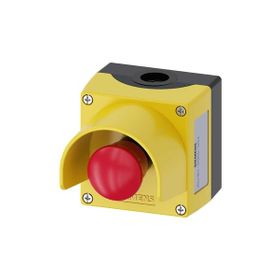 Siemens 3SU1801-0NA00-2AC2 1NC Çevir-Kur Korumalı Kutulu Acil Durdurma Buton Seti
