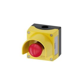 Siemens 3SU1801-0NA00-2AC2 1NC Çevir-Kur Korumalı Kutulu Acil Durdurma Buton Seti